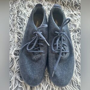 Allbirds Mens Size 12 Mizzle Merino Wool Navy Blue High Top Runners Sneakers.